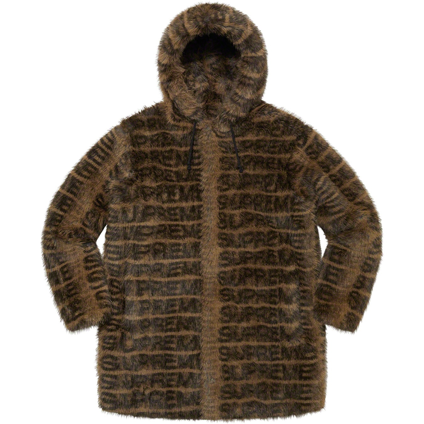 Faux Fur Hooded Coat view 10